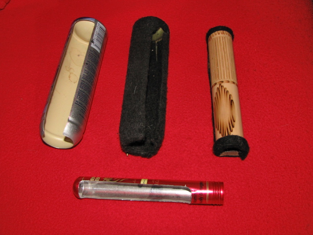 пробовал даже кейс от сигары(надевался прямо на ветрозащиту мика,на фото внизу)